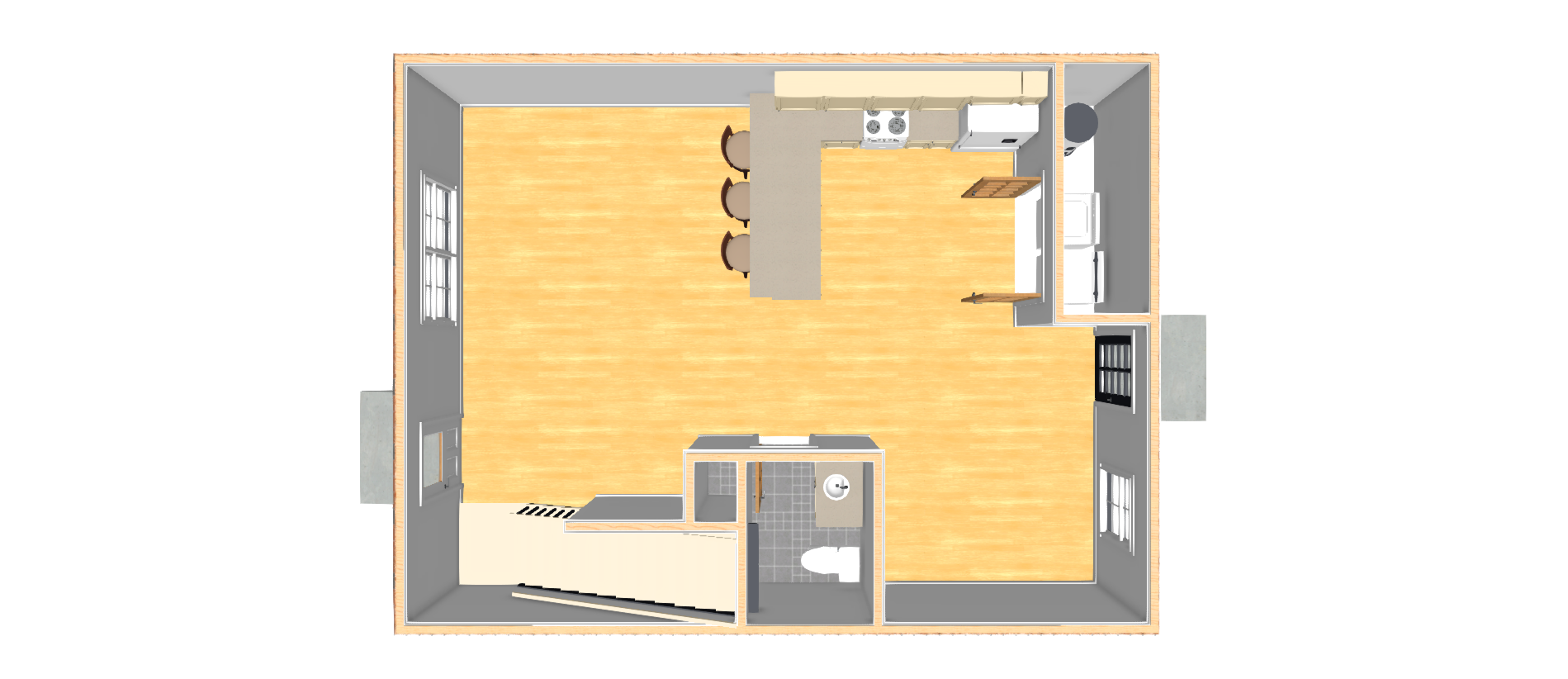 UNIT 3 1st level floor plan